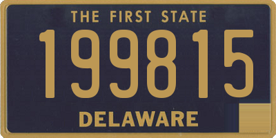 DE license plate 199815