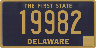 DE license plate 19982