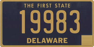 DE license plate 19983