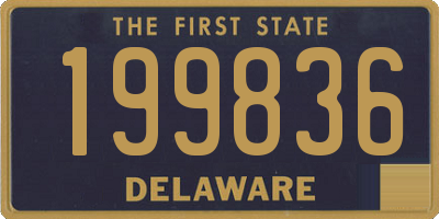 DE license plate 199836