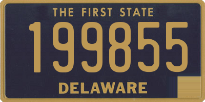 DE license plate 199855