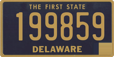 DE license plate 199859