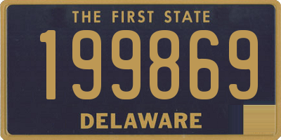 DE license plate 199869