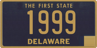 DE license plate 1999