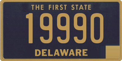 DE license plate 19990