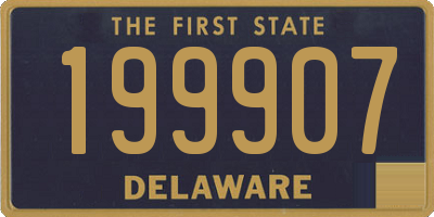 DE license plate 199907