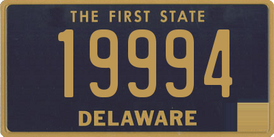 DE license plate 19994