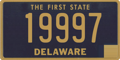 DE license plate 19997