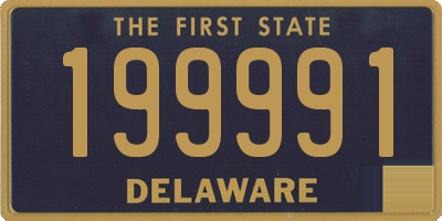DE license plate 199991