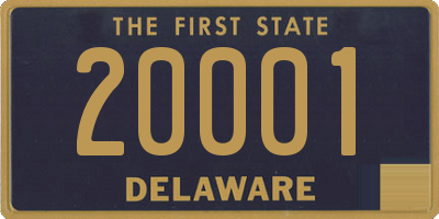 DE license plate 20001