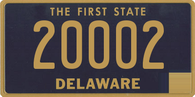 DE license plate 20002