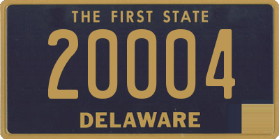 DE license plate 20004