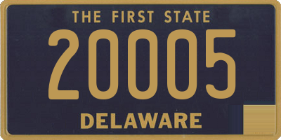 DE license plate 20005