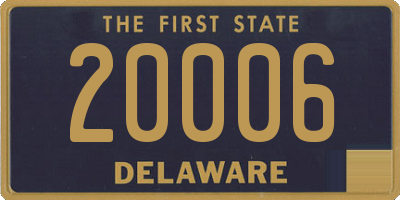 DE license plate 20006