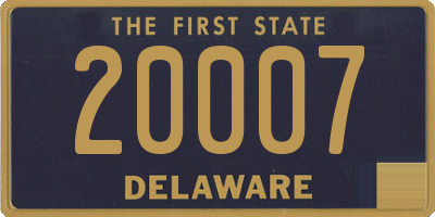 DE license plate 20007