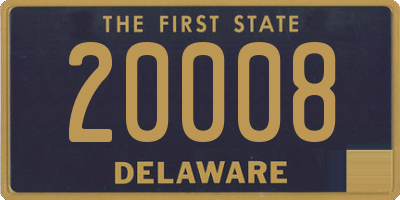 DE license plate 20008