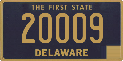 DE license plate 20009