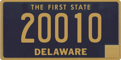 DE license plate 20010