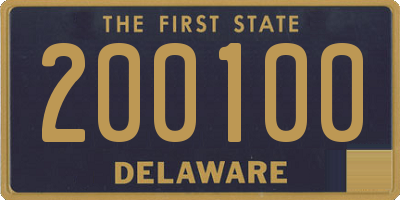 DE license plate 200100