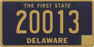 DE license plate 20013