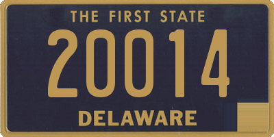 DE license plate 20014