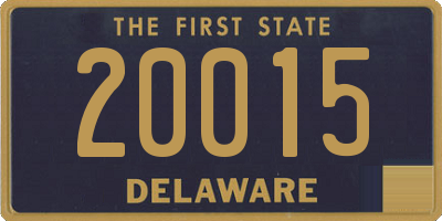 DE license plate 20015