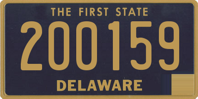 DE license plate 200159