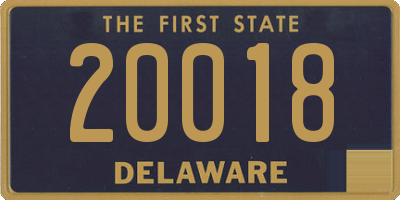 DE license plate 20018