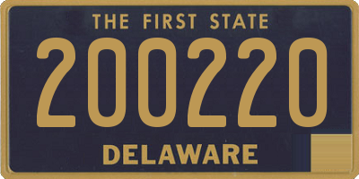 DE license plate 200220