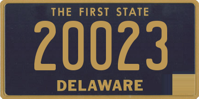 DE license plate 20023