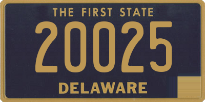 DE license plate 20025