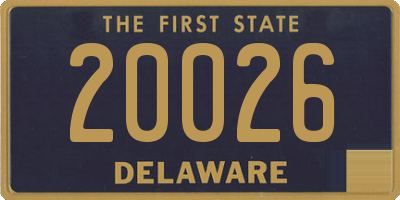 DE license plate 20026