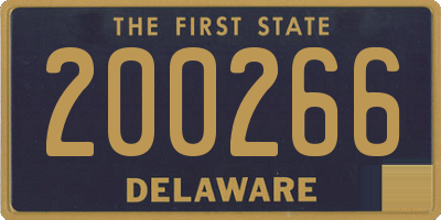 DE license plate 200266