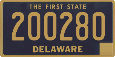 DE license plate 200280