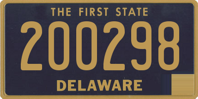 DE license plate 200298