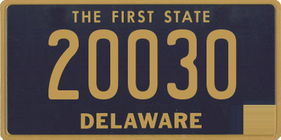 DE license plate 20030