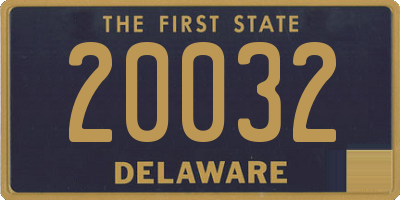 DE license plate 20032