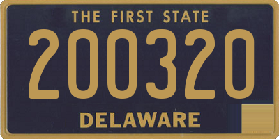 DE license plate 200320