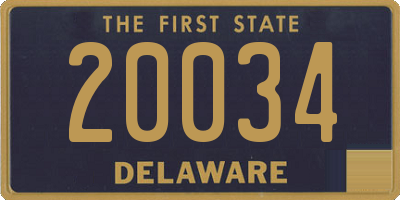 DE license plate 20034