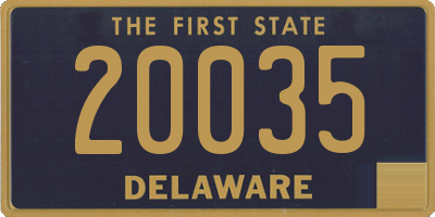 DE license plate 20035