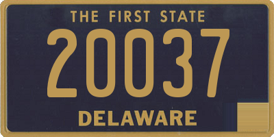 DE license plate 20037