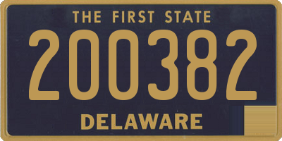 DE license plate 200382