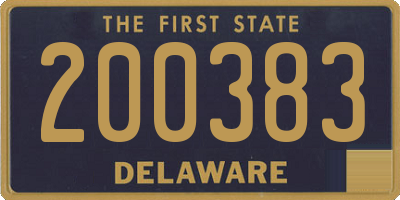 DE license plate 200383