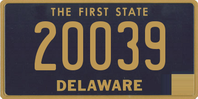 DE license plate 20039