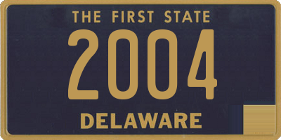 DE license plate 2004