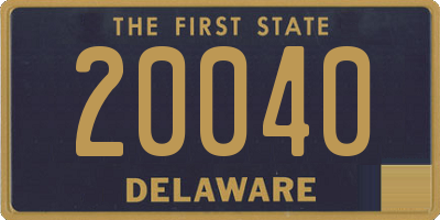 DE license plate 20040