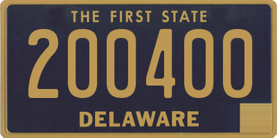 DE license plate 200400