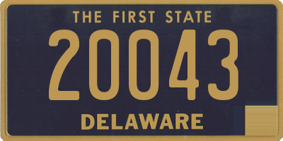 DE license plate 20043