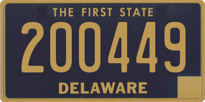 DE license plate 200449