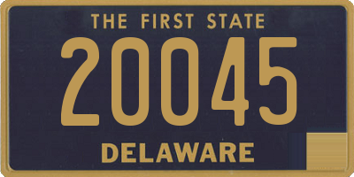 DE license plate 20045